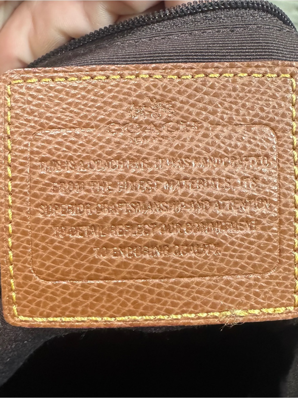 Coach Signature C Embossed Leather Hobo Shoulder Bag - Picture 3 of 9